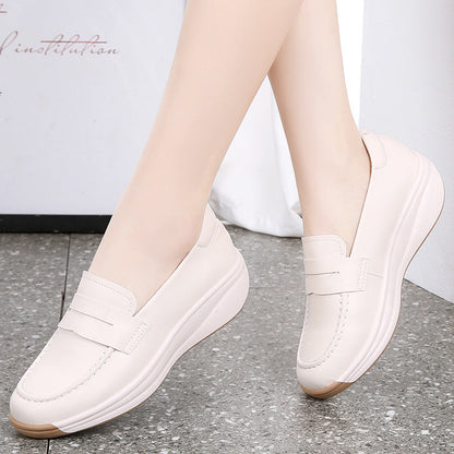 Zapatos casuales versátiles de suela gruesa