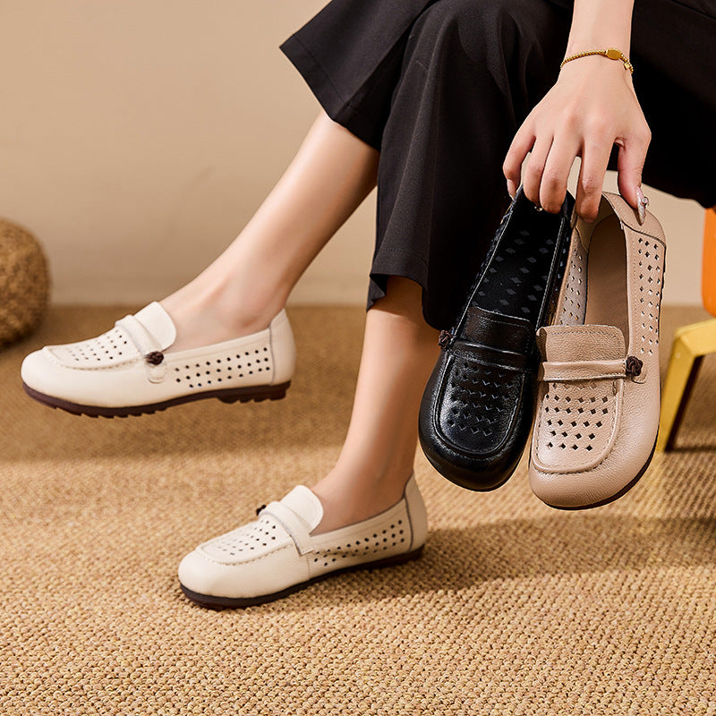 Zapatos de suela blanda 100% de cuero genuino