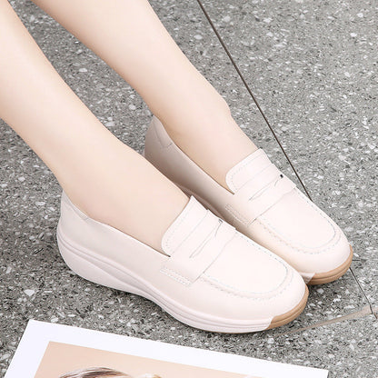 Zapatos casuales versátiles de suela gruesa