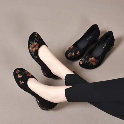 Zapatos ortopédicos de piel con punta redonda