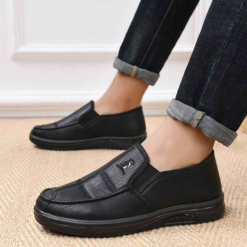 Zapatos de cuero de invierno (cuero genuino)
