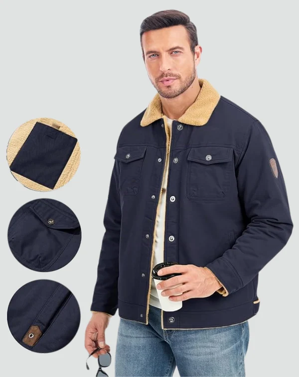 Huellx™ | Warme Truckerjas met Sherpa-voering