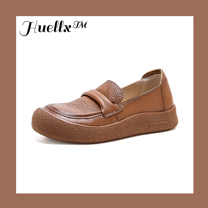 Zapatos de cuero punta redonda muy suaves