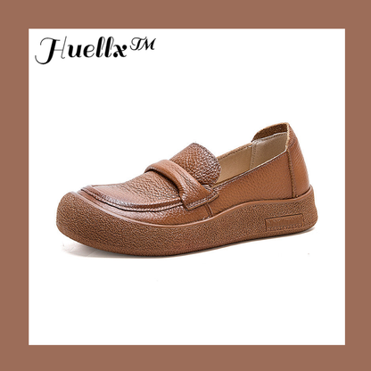 Zapatos de cuero punta redonda muy suaves