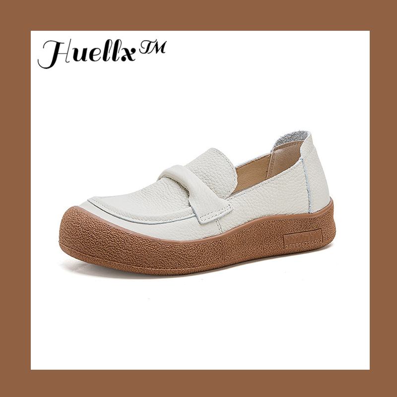 Zapatos de cuero punta redonda muy suaves